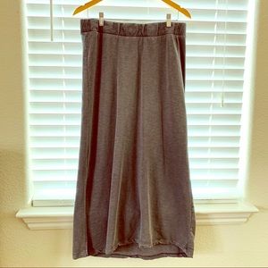 Gray maxi maternity skirt